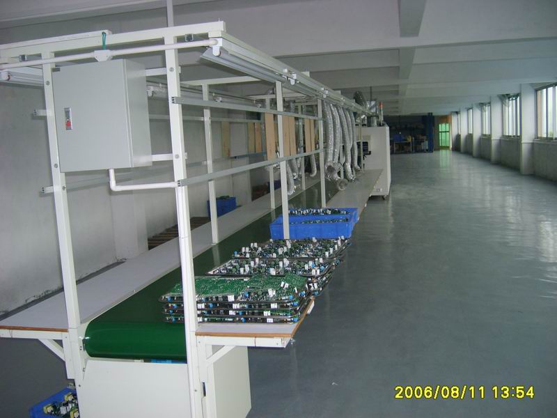 带吸烟罩流水线